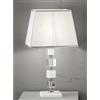 ONDALUCE CICIRIELLO LIVIA LAMPADA DA TAVOLO GRANDE IN CRISTALLO CLASSICA L33 CM BIANCA,FUME,OTTANIO O TORTORA