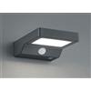 RL FOMOSA APPLIQUE DA ESTERNO IP44 AD ENERGIA SOLARE E CON SENSORE DI MOVIMENTO ANTRACITE LED 4,8W