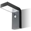 Sovil URBAN APPLIQUE LED A BATTERIA IP44 CON PANNELLO SOLARE E SENSORE DI MOVIMENTO COLORE NERO