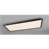 RL ALPHA PLAFONIERA RETTANGOLARE CM 80X30 LED 34W LUCE 3000K NERA O ALLUMINIO MODERNA