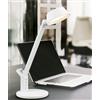 TRIO LIGHTING AVA LAMPADA DA TAVOLO ORIENTABILE BIANCA O NERA LED 5W TOUCH DIMMER E PRESA USB