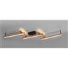 TRIO LIGHTING BELLARI PLAFONIERA MODULARE 5 BRACCI IN LEGNO LUCE DIRETTA E INDIRETTA LED 36W DIMMERABILE
