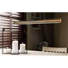 TRIO LIGHTING DEACON SOSPENSIONE LINEARE BI-EMISSIONE NERA CON INSERTO IN LEGNO LED 40W DIMMERABILE TOUCH