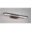 TRIO LIGHTING GIANNI LAMPADA DA SPECCHIO LED 22W METALLO NERO O CROMO IP44 LARGHEZZA CM 60 CON INTERRUTTORE