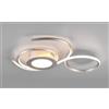 TRIO LIGHTING JIVE PLAFONIERA MODERNA D50 METALLO 3 FINITURE LED 36W LUCE DIMMERABILE CON TELECOMANDO