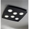 Illuminando DEMETRA PLAFONIERA SQUADRATA 60X60 CON 6 ANELLI COLORE A SCELTA DI ILLUMINANDO