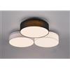 TRIO LIGHTING LUGANO PLAFONIERA MODERNA CON 3 PARALUMI IN TESSUTO LED 38W LUCE 3000K LARGHEZZA CM 64