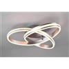 TRIO LIGHTING NURIA PLAFONIERA LED 58W LUCE 2300-3000-4000K DIMMERABILE DIAMETRO CM 60 2 FINITURE COLORE