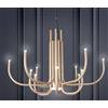 ONDALUCE CICIRIELLO NOUVEAU LAMPADARIO TRE COLORI LED 46W 3000K DIAMETRO 78 CM DI ONDALUCE