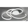 ONDALUCE CICIRIELLO TWIST APPLIQUE PLAFONIERA GRANDE LED INTEGRATO 57W GRIGIA O BIANCA MODERNA