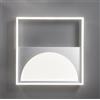 ONDALUCE CICIRIELLO ART PLAFONIERA GRANDE L50 METALLO FINITURA SILVER LED 40W LUCE 3000K-4000K DIMMERABILE QUADRATA