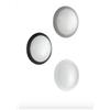 ONDALUCE CICIRIELLO BASE APPLIQUE O PLAFONIERA DA ESTERNI IP65 NERO BIANCO ARGENTO FORMA ROTONDA ECONOMICA DI ONDALUCE