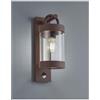 TRIO LIGHTING SAMBESI APPLIQUE CON SENSORE DI MOVIMENTO DA ESTERNO IP44 ANTRACITE RUGGINE O BIANCO A LANTERNA