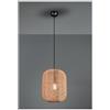 TRIO LIGHTING RUNA SOSPENSIONE VINTAGE D35 CM IN SISAL NATURALE INTRECCIATO LAMPADINA ATTACCO E27