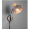 TRIO LIGHTING GAYA APPLIQUE MODERNA CON PRESA A PARETE FINITURA NICHEL ANTICATO CON ATTACCO E14