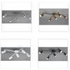 TRIO LIGHTING MARLEY PLAFONIERA 5 SPOT CON ASTE GIREVOLI IN METALLO 4 FINITURE COLORE ATTACCO 5xGU10