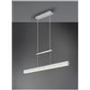 RL PAROS SOSPENSIONE LINEARE MODERNA BI-EMISSIONE LED 21We11W LUCE 3000K DIMMERABILE NERA O ALLUMINIO