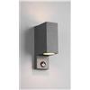 TRIO LIGHTING ROYA APPLIQUE CUBICA DA ESTERNI IP44 CON SENSORE DI MOVIMENTO ANTRACITE ATTACCO 2XGU10