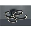 TRIO LIGHTING FRANCIS PLAFONIERA ANTRACITE LED 40W VORTICI MODERNA LUCE 3000K DIMMERABILE