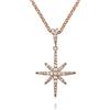 namana Collana Donna Oro Rosa con Ciondolo a Forma di Stella del Nord con Zirconi, Collana di Stelle per Donna e Ragazza, Collana Bigiotteria Donna con Confezione Regalo
