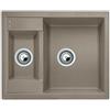 Blanco METRA 6 Lavello 62 X 50 cm 2 Vasche Rettangolare Marrone, Grigio
