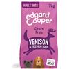 Edgard Cooper Edgard e Cooper con Carne Fresca di Cervo e Anatra per Cani - Sacco da 7 kg - Taglia Piccola e Media