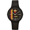Lowell Srl Orologio da polso Analogico A.S. Roma Prodotto Ufficiale Nero Regolabile