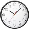 Unilux Nessy Orologio da Parete Movimento al Quarzo Diametro 25 cm Design Minimalista Moderno Nero