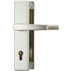 ABUS KLT512 F2 248993 - Manigliera per porte bilaterale con placca protettiva EK, colore: argento