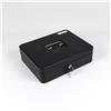 Tickoffice HER-3024 Valigetta nera portadenaro in acciaio con chiave adatto per sagre, eventi e fiere 30x24cm