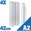 Rotolificio Pugliese Conf. 4 Pz - Rotolo A2 Carta Plotter Naturale - (42,0cm x 50m) 90 g/mq