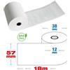Rotolificio Pugliese 100pz - Rotoli termici 57mm x 18 m per pos e stampanti termiche f.12