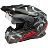 Oneal Casco Moto Integrale Adventure Oneal D-SRS SQUARE Grigio Ros