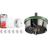 X-Sense Rilevatore di fumo X-Sense XS01-M ProConnected con stazione base SBS50, certificato TÜV e sega a tazza multianello kwb AKKU-TOP