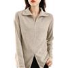 Cardigan Lana Donna Doppia Cerniera - Maglione Giacca Casual Con Risvolto - Foto 12