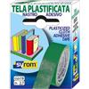 Vibac Nastro adesivo in tela Tes 702 SYROM formato 19 mm x 2,7 m - materiale tela plastificata verde - 7567