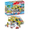 PLAYMOBIL City Life 71202 Ambulanza, con luci e Suoni, Giocattolo dai 4 Anni