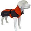Croci Hiking Cappotto Per Cani, Impermeabile Per Cani, Makalu, Fodera Termoregolante, Nero/Arancio, 35 cm
