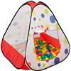 LittleTom Tenda Giocattolo 90x90x90cm casetta Pop-up Piscina di Palline a Pois