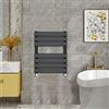 Warmehaus - Radiatore scaldasalviette minimalista a pannello piatto nero 650 x 500 mm - Moderno riscaldamento centralizzato termosifone salvaspazio - perfetto per il bagno
