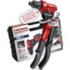 Fortum Pinza per rivetti ciechi e rivetti filettati, testa girevole a 360°, pinza per rivetti M3-M6 e rivetti pop da 2,4 - 4,8 mm, pinza per rivetti con perni di trazione