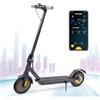 FOCIEL 10'' Monopattino Elettrico Adulto, Scooter Elettrico Pieghevole con Motore 350W e Batteria 36V 10.4Ah, 20-35Km di Autonomia, Velocità fino a 25KM/H, Pneumatici da 10