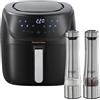 Russell Hobbs Set completo: friggitrice ad aria calda Russell Hobbs XXL 8l [7 funzioni di cottura | 10 programmi] AirFryer 27170-56 e macina sale e pepe elettrico Russell Hobbs [set di 2] 23460-56