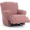 ECOMMERC3 | Fodera per poltrona e piedi insieme Relax Bielastico, traspirante e facile da posizionare - Fodera per poltrona piedi insieme Relax colore rosa con schiuma di fissaggio