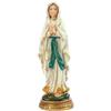 DRW Figura Madonna di Lourdes patrona dei Malati di Resina Dipinta a Mano 4x3x11 cm
