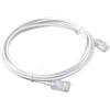 Elfcam® -Slim Cavo Ethernet Cat 6 sottile da 15 m, cavo di rete LAN WAN Cat6 32AWG, bianco ultra sottile (15 metri)