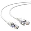 Elfcam® -Slim Cavo Ethernet Cat 6 Sottile da 3 m, Cavo di Rete LAN WAN Cat6 32AWG, Bianco Ultra Sottile (3 Metri)