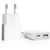 SCHITEC Caricabatterie USB 5V 1A 2Porte USB C + A Spina di Alimentazione Presa di Ricarica Caricatore per iPhone, Sam sung Telefono Cellulare, MP3, eBook Reader (Thickness 1.45cm/2packs)