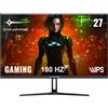 Minifire Monitor Gaming 27 FHD 180Hz, IPS, 1ms, Adaptive Sync, 100% sRGB,Mmonitor per computer da gioco, Schermo PC Anti-Flicker & Less Blue Light, 2xHDMI 2.0/1xDP 1.4 Port(MFG27F2 cavo HDMI inclusi)