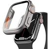 PZOZ Cover per Apple Watch Serie 7/8 45mm, Custodia rigida con protezione dello schermo in vetro temperato, PC rigido dal design unico, paraurti a copertura totale per iWatch 7/8 (45mm)